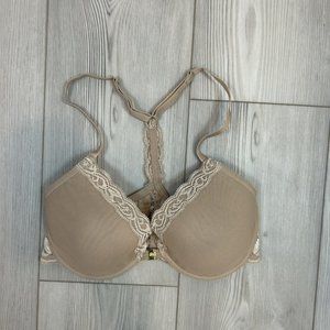 Natori Tan Lace Racerback Bra